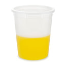 Container, Multi-Purpose, PE, Economy Style, 16oz (480mL), Separate Snap Lid, Natural