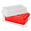 CryoCool Mini Cooler, 0C, 32-Place (4x8) for 1.5mL Tubes, Red, with Gel Filled Cover