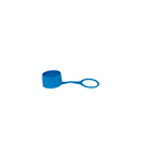 SIMPORT COLORED CLOSURES - Caps, O-Ring & Loop, Blue, 1000/cs
