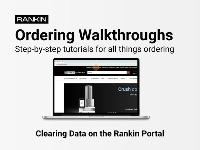 Clearing Data on the Rankin Portal