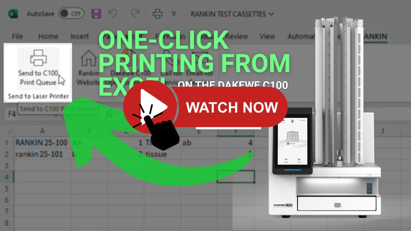 VIDEO: One-Click Printing from Excel on Dakewe C100 Laser Cassette Printer