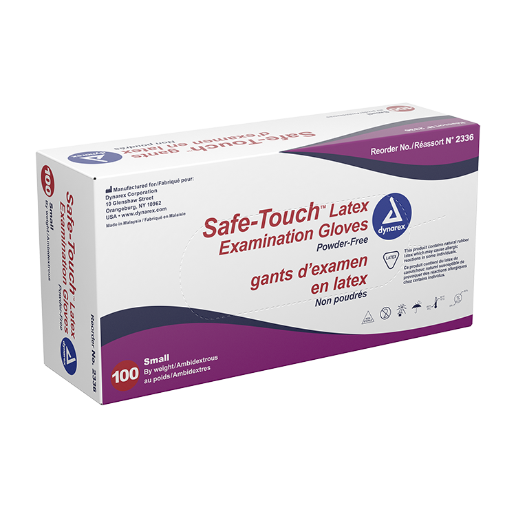 Safe-Touch Latex Gloves, 3 Mil