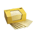 Box of 25 3M Chemical Sorbent Pads for spill cleanup, absorbents and chemical containment consumables by 3M.