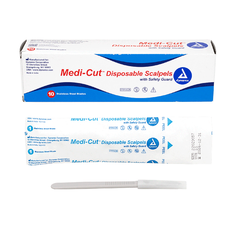Disposable Plastic Scalpels, Sterile (Box of 10)