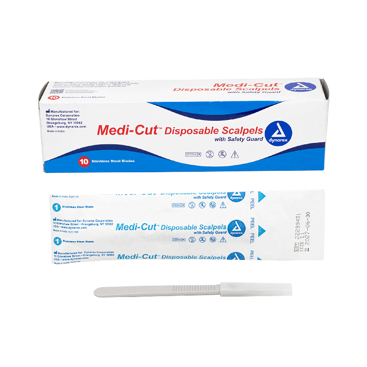 Disposable Plastic Scalpels, Sterile (Box of 10)