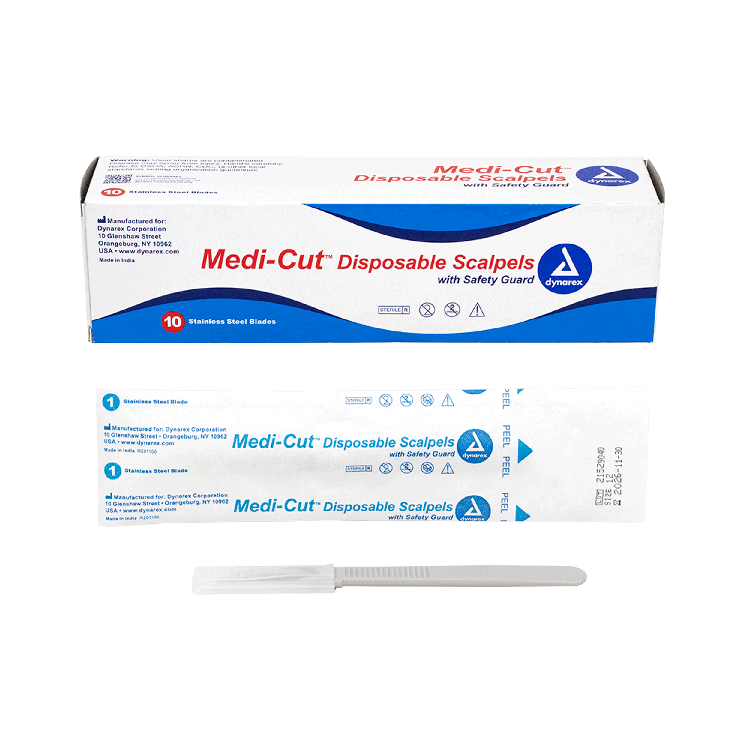 Disposable Plastic Scalpels, Sterile (Box of 10)