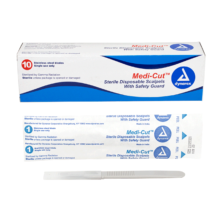 Disposable Plastic Scalpels, Sterile (Box of 10)