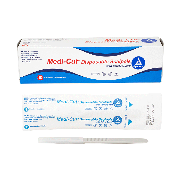 Disposable Plastic Scalpels, Sterile (Box of 10)