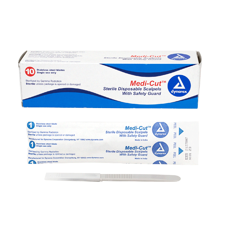 Disposable Plastic Scalpels, Sterile (Box of 10)