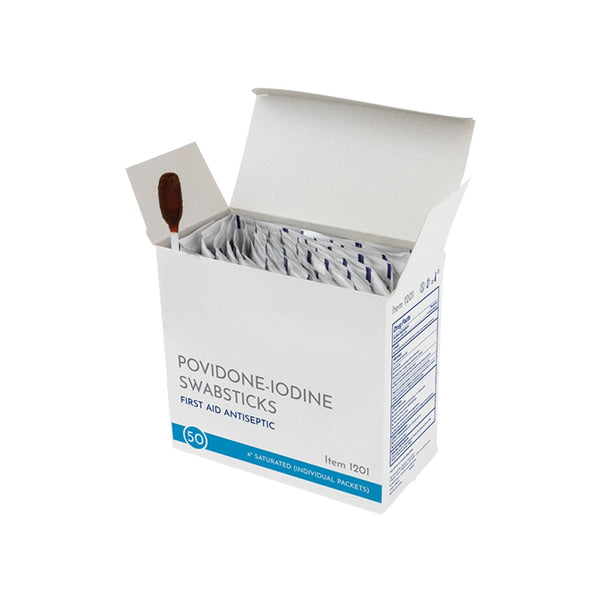 Povidone Iodine Swabsticks (BX/50)