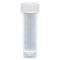 Transport Tube, 5mL, with Separate Screw Cap, AMBER, PP, Conical Bottom, Self-Standing, Molded Graduations