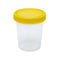 Container: Histology, 500mL (16oz), PP, Graduated, with Separate Yellow Screwcap