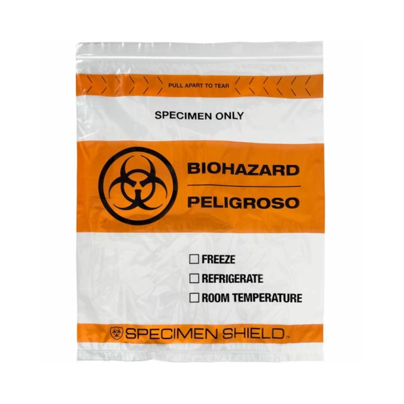 Biohazard Transport Bags, Tear Top and Document Pouch