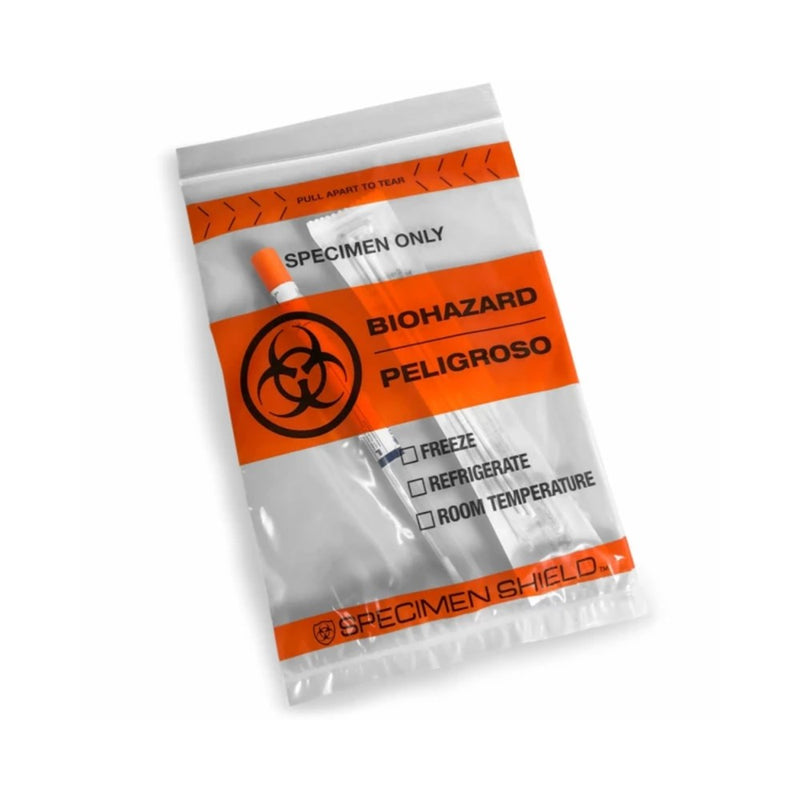 Biohazard Transport Bags, Tear Top and Document Pouch