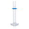Cylinder, Graduated, Globe Glass, 25mL, Class B, To Deliver (TD), Dual Grads, ASTM E1272, 4/Box