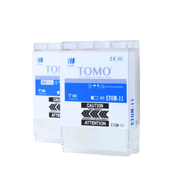 Preloaded TOMO Charged Hydrophilic IHC Microscope Slides (Case of 1,000)