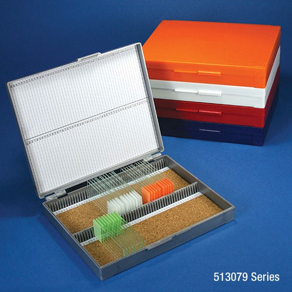 Slide Box for 100 Slides, Cork Lined