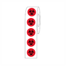 Label Rolls, Cryo, 9.5mm, Biohazard Dots