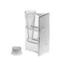 Double white filter paper cytology funnel with cap, used for laboratory consumables by Rankin, shown in image M964-20FW.