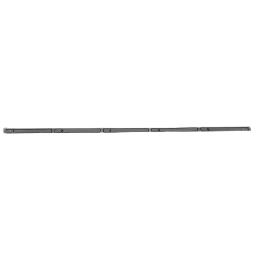O68-624-01 Number Plate, top, reservoir rack, (USED) - Sakura VIP 5