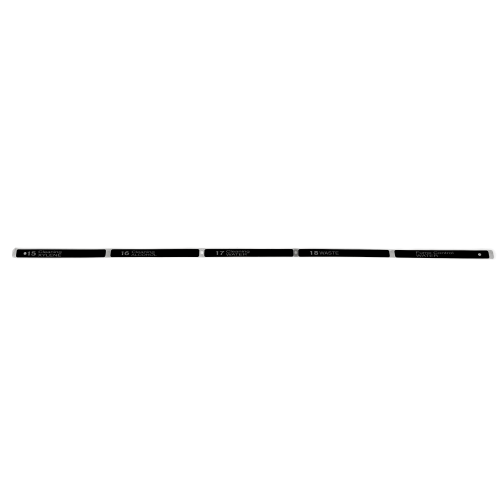 O68-626-01 Number Plate, bottom, reservoir rack, (USED) - Sakura VIP 5