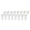 DiamondLink 0.1mL 8-Strip Tubes, Low-Profile, with Individually-Attached Flat Caps, Clear