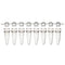 0.2mL 8-Strip Tubes, with Separate 8-Strip clear Dome caps, Natural