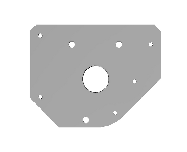 Cap End Base, New Style (Gate Valve Plate) - Sakura VIP 5