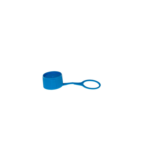 SIMPORT COLORED CLOSURES - Caps, O-Ring & Loop, Blue, 1000/cs