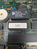 Used Abbott VP 2000 Computer Board Assembly S48 PROM repair part, showing electronic circuit board with components.