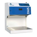 Air Science DWS Downflow Fume Hood, laboratory equipment with safety glass panels and control panels for fume containment.