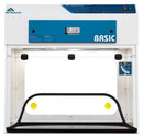 Air Science Purair BASIC fume hood, laboratory equipment with safety glass and ventilation system for chemical fumes.