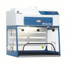 Air Science Purair RX Series fume hood for laboratory safety, with stainless steel exterior and adjustable sash.