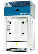 Air Science Purair ADVANCED fume hood used as laboratory equipment with a wide workspace and safety glass panels.