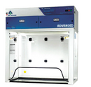 Air Science Purair ADVANCED fume hood in a laboratory setting, showcasing safety equipment for chemical ventilation and containment.