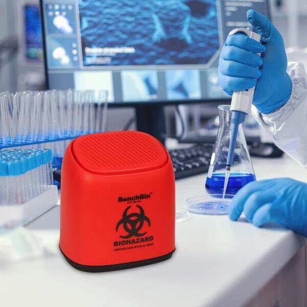 BenchBin Hazardous Waste Container | Rankin Biomedical