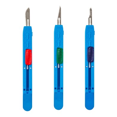 Retractable Safety Scalpels, Sterile (Box of 10)