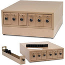 Boekel Scientific stackable slide storage cabinet with six drawers for laboratory equipment organization and secure sample storage