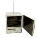 Boekel Scientific analog convection oven with digital controls, compact size, and stainless steel interior for laboratory heating and drying.