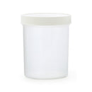 Large empty specimen jars by Cancer Diagnostics, 240 ml, ideal for sample storage, without labels, made of durable clear plastic.
