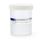 Large empty specimen jars from Cancer Diagnostics, 240ml consumables for sample collection, with clear glass and screw caps.