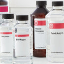 Bottle of Cancer Diagnostics 0.25% Potassium Permanganate consumable solution in a 250ml container.