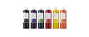 Set of five Flip-Top Tissue Marking Dyes by Cancer Diagnostics in black, blue, green, red, and yellow for laboratory use.