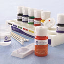 Flip-top Tissue Marking Dye Kit by Cancer Diagnostics with 7 colors including black, blue, green, red, yellow, orange, violet.