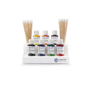 7-Color Flip-Top Tissue Marking Dye Kit by Cancer Diagnostics, 2oz consumables with vibrant color options for tissue marking.