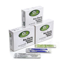 Box of 100 non-sterile carbon steel scalpel blades by Cincinnati Surgical, professional surgical consumables for precise cutting.