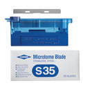 Feather Microtome Blades, low-profile S35, precision consumables for high-quality tissue sectioning in laboratory applications.