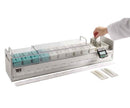 General Data SHURStain Manual Stainer Rack with 12 positions for laboratory sample staining equipment.