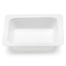 Set of 12 white Globe Scientific 10ml square weighing boats for laboratory use, measuring 45x45x8mm, ideal for precise sample handling.