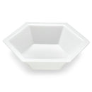 Hexagonal antistatic weighing boats from Globe Scientific, 20ml capacity, ideal for precise laboratory measurements.